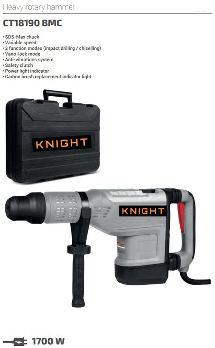 KNIGHT Borrhammare 230V/1700W/19J CT18190 BMC