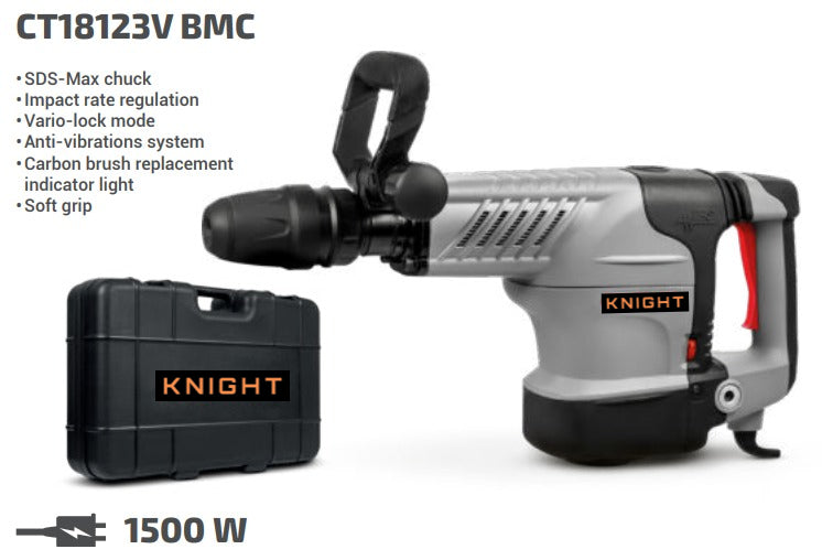 KNIGHT Borrhammare 230V/1500W/25J CT18123V BMC