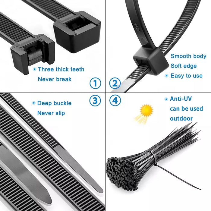 Cable ties Black 500MM 