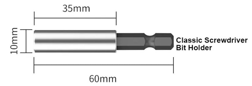 Bit holder with magnetic attachment