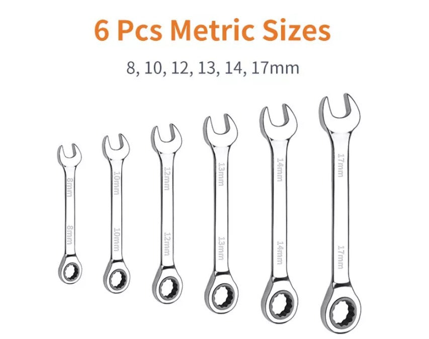 Block wrench set 6 pcs 