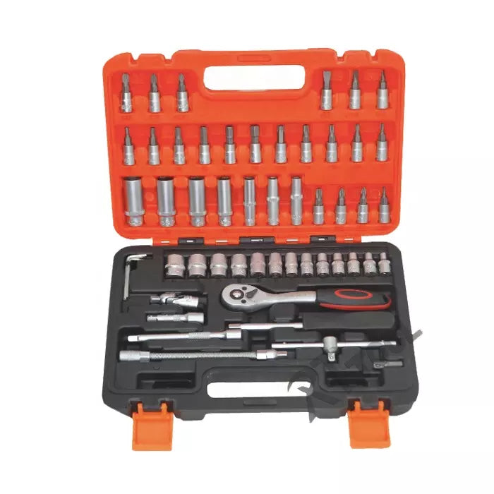 Socket wrench set 52 parts